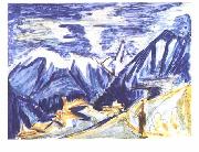 Ernst Ludwig Kirchner Staffelalp in the autumn Germany oil painting artist